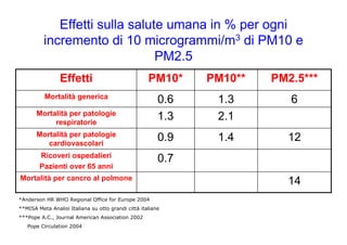 Incenerimento e rischi per la salute