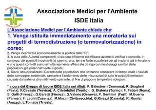 Incenerimento e rischi per la salute