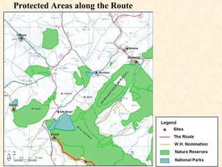 Protected Areas along the Route  