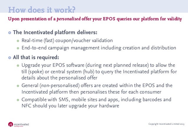 incentivated product summary retailer issued personalised mobile cou personalised coupons