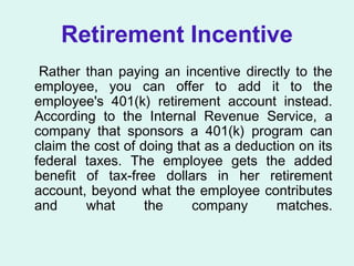 Retirement Incentive Program Incentive | PPT