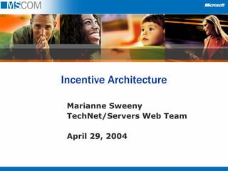 Incentive Architecture ,[object Object],[object Object],[object Object]