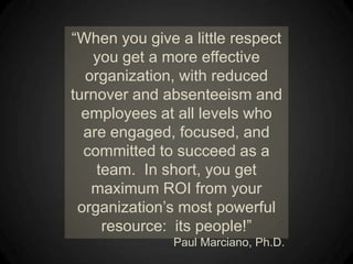 What Not to Do!Programs structure is targeted too broadly/ not focused on individual people or teams