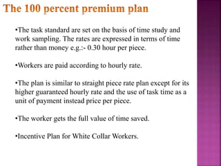 Incentive Rates Incentives: types of incentives | PPTX