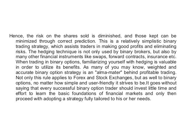 Binary options are swaps