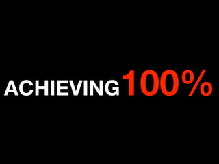 100%
ACHIEVING
 