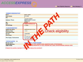 ACCESSEXPRESS
                      Q             New Eligibility Response   New Message (3)




                                   TH
                                 PA
          AMERICAN HEALTH PLAN




                           E
             TH
       IN
 