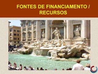 FONTES DE FINANCIAMENTO /
RECURSOS
 