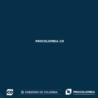 PROCOLOMBIA.CO24
Estructura organizacional de la compañía: número de trabajadores en
cargos de gerencia, administrativos y operarios;
Hojas de vida de los socios de la compañía;
La autorización de ensamble es emitida dentro de los 90 días después de la
presentación de la solicitud completa. La autorización inicial tiene una validez de
3 años14
.
3.5. ¿CUÁNDO PUEDO EXPORTAR O INGRESAR AL TERRITORIO
ADUANERO NACIONAL LOS BIENES TERMINADOS?
Una vez que los bienes han sido procesados o ensamblados, estos podrán ser
exportados o vendidos dentro del territorio nacional (mediante su importación
ordinaria).
PROCOLOMBIA.CO
 