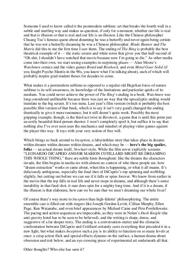 Explanation of inception image