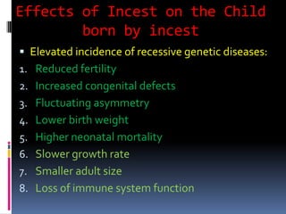 Incest and moral degradation PPTX