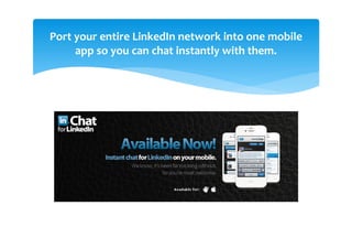 Inchat app for LinkedIn | PDF