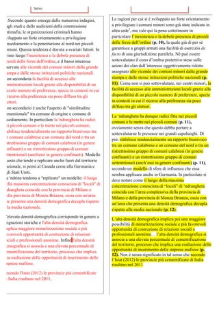   	
  
…Secondo quanto emerge dalle numerose indagini,
dagli studi e dalle audizioni della commissione
antimafia, le organ...