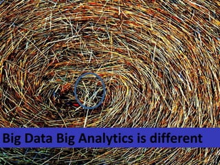 Big Data Big Analytics is different
 