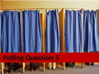 Revolution Confidential
42
Polling Question 3
 