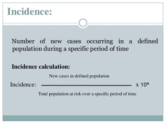 Incidence Or Incidence Rate Epidemiology Short Lecture