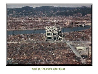 View of Hiroshima after blast
 