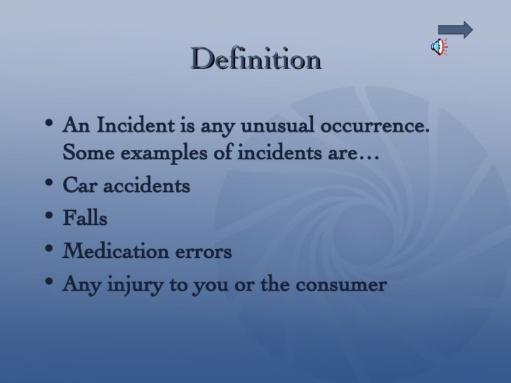 incident amp accident reporting incident report definition