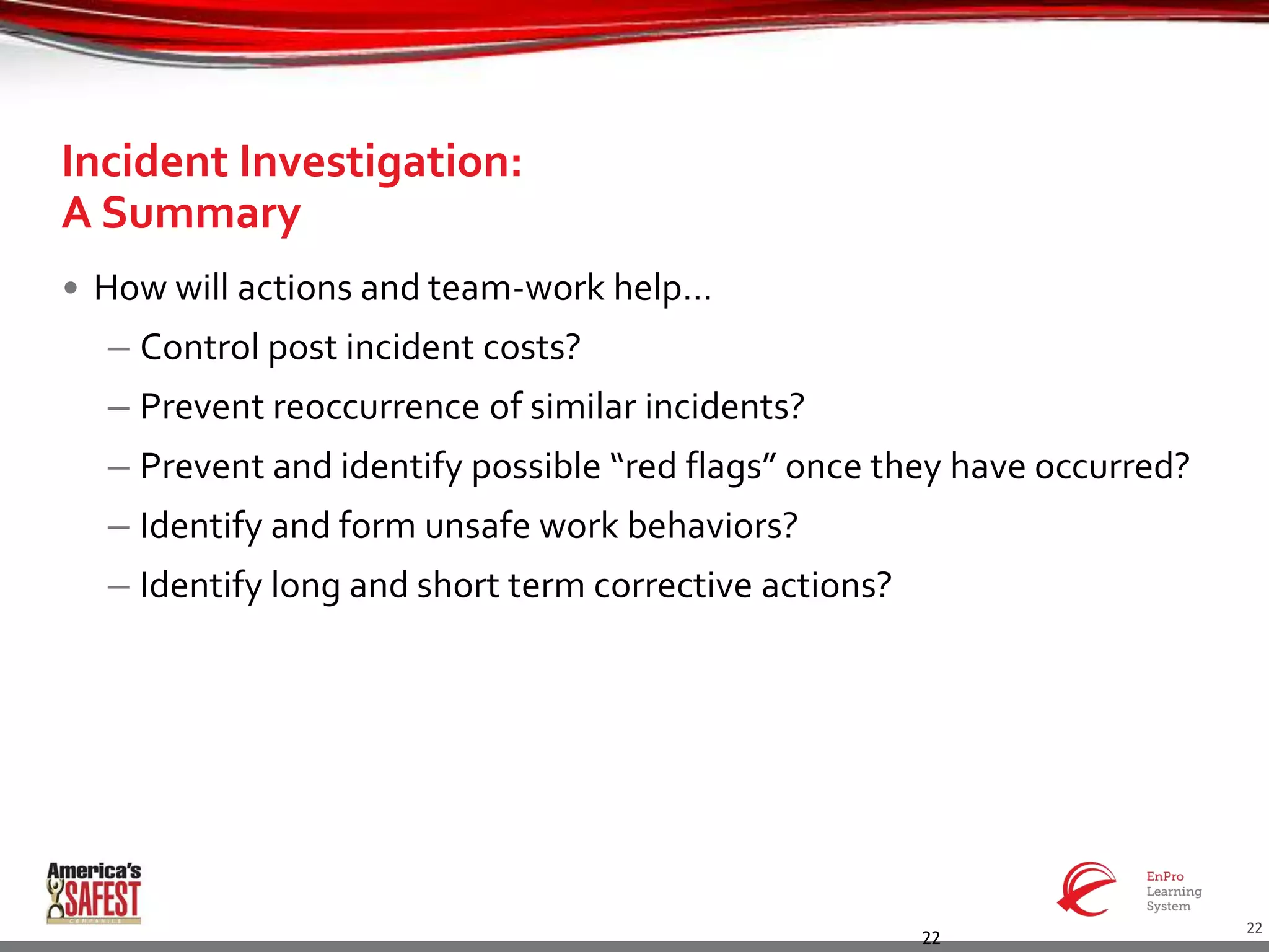 Incident Investigation Safety Training 2015 | PPTX