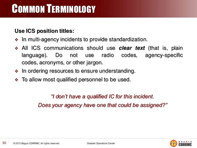 Ics Position Acronyms : FEMA Acronyms, Abbreviations and Terms – IQPU