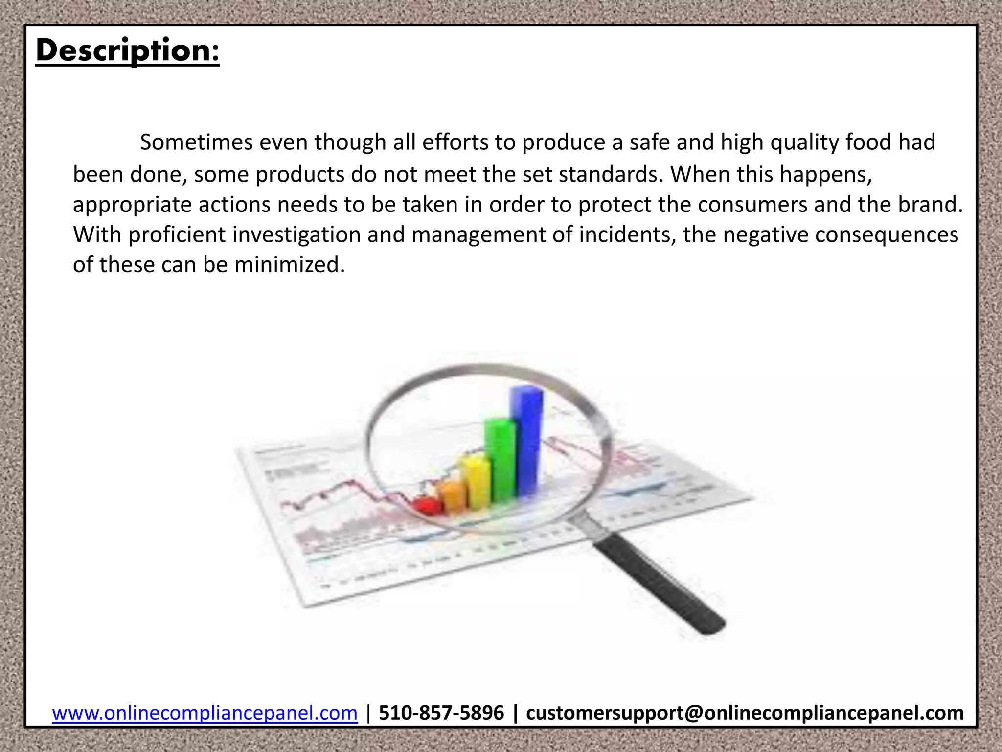 Incident managemnt & root cause analysis in food safety | PDF