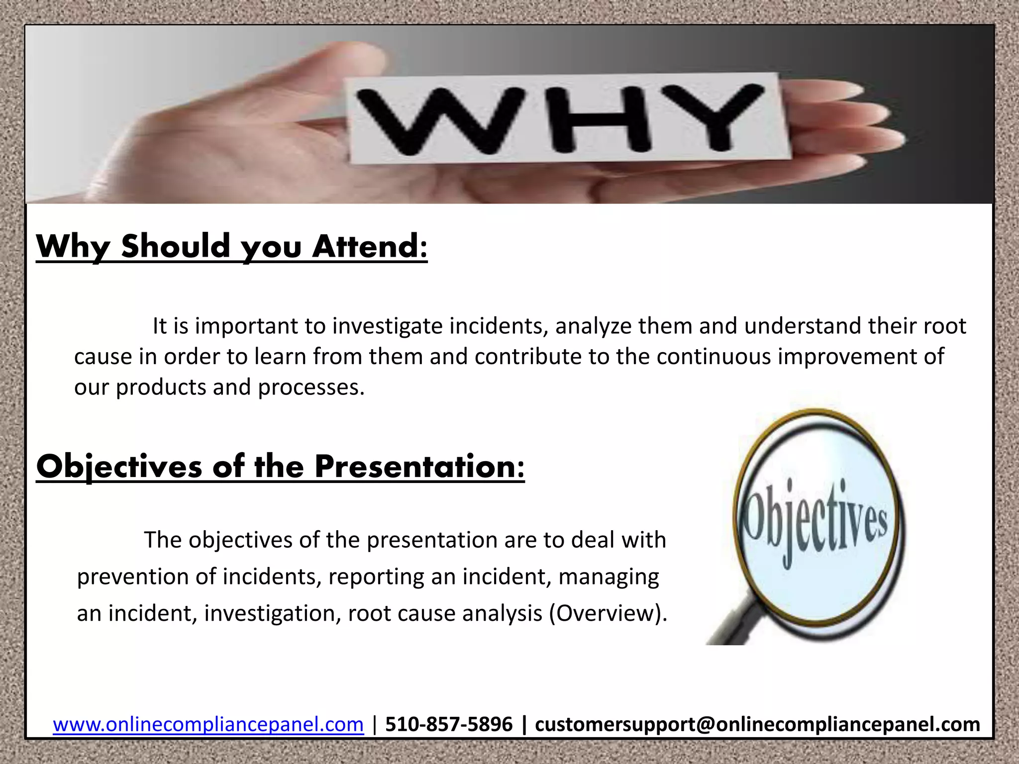 Incident managemnt & root cause analysis in food safety | PDF