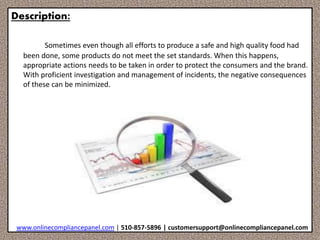 Incident managemnt & root cause analysis in food safety | PDF