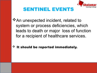 Sentinal Event Reporting System Incident report (4).pptx english ppt 2nd year | PPTX
