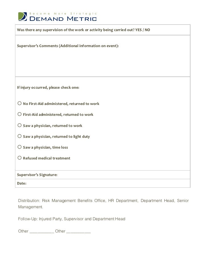 incident report form hr incident report sample