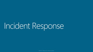 IT Incident Response Planning 2013