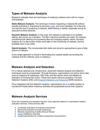 Incident Response & Malware Analysis Protecting the Digital Frontier | PDF