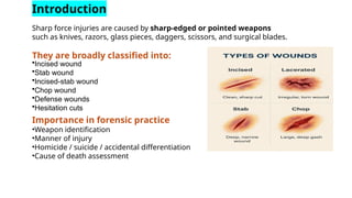 Razor Injuries Comprehensive Forensic Analysis of Incised and Stab Wounds in Sharp ...