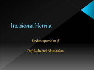 Under supervision of
Prof. Mohamed Abdel salam
 