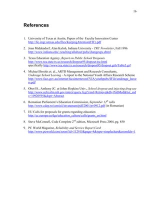 INCITE - INtegrated Components for Interactive TEaching