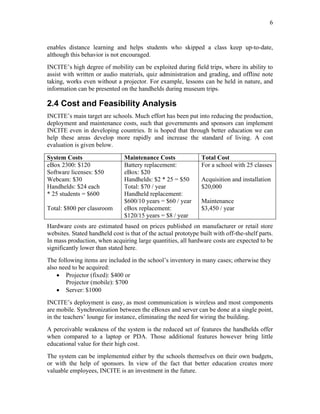 INCITE - INtegrated Components for Interactive TEaching