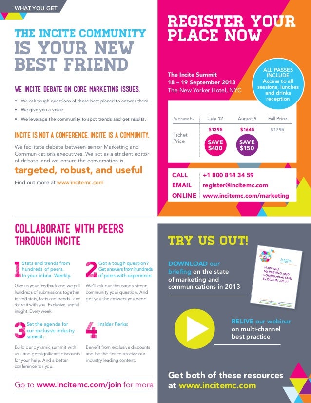 conference brochure