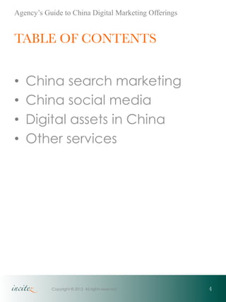 Agency's Guide to China Digital Marketing Offering | PDF
