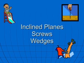 Inclined Planes Screws Wedges 
