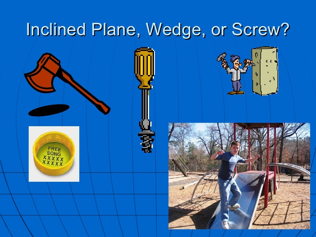 Inclined Planes Screws Wedges