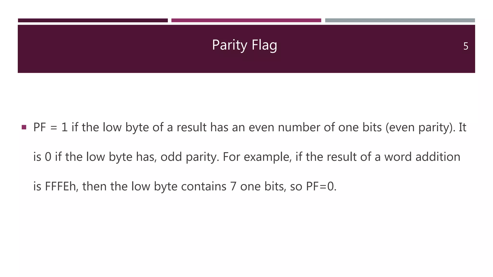 Flag Registers Assembly Language PPT flag-registers-assembly-language-ppt