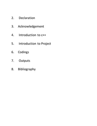 12th CBSE Computer Science Project | DOCX
