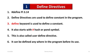 Include and define directives | PPTX