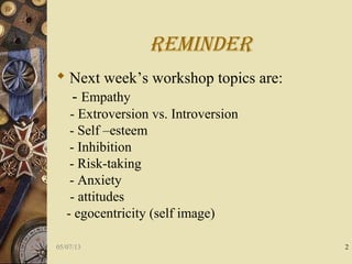 Included 2 2013 | PPT