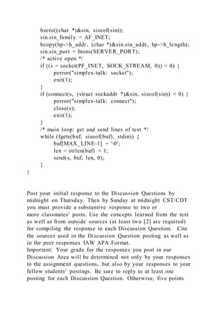 #include stdio.h#include systypes.h#include syssocket.h | PDF