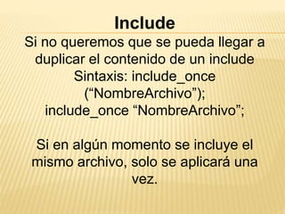 Includes y $GET | PPTX