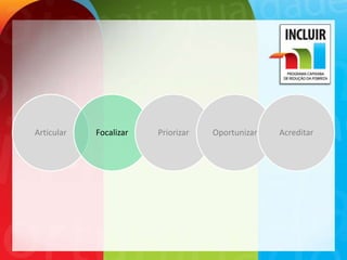 Articular   Focalizar   Priorizar   Oportunizar   Acreditar
 