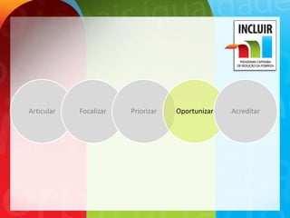 Articular   Focalizar   Priorizar   Oportunizar   Acreditar
 