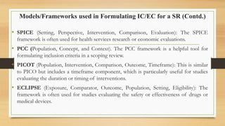 Pcc Framework Examples INCLUSION AND EXCLUSION CRITERIA session ACRM.pptx