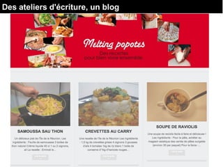 Des ateliers d'écriture, un blog
 