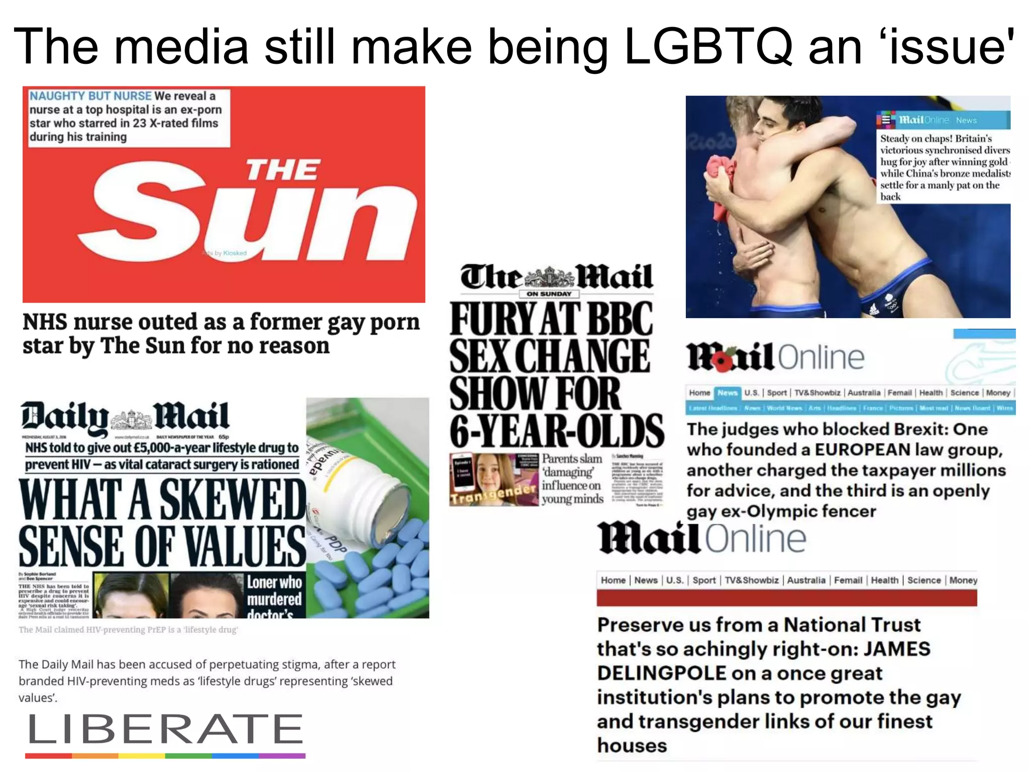 The media still make being LGBTQ an ‘issue'
 